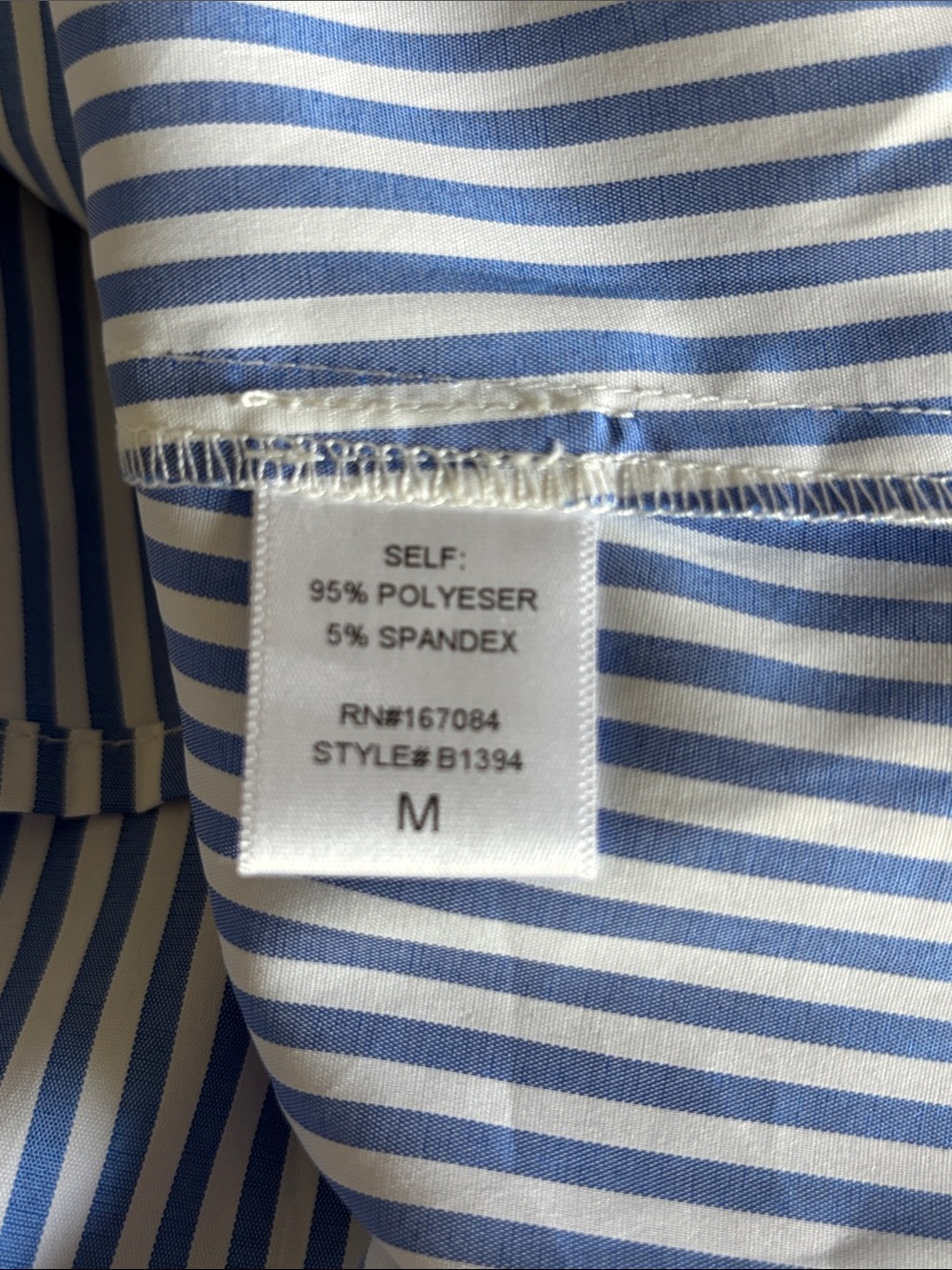 TUCKERNUCK Blue Stripe Royal Button Down Shirt Dress. Roomy Size Medium. EUC - Picture 10 of 12